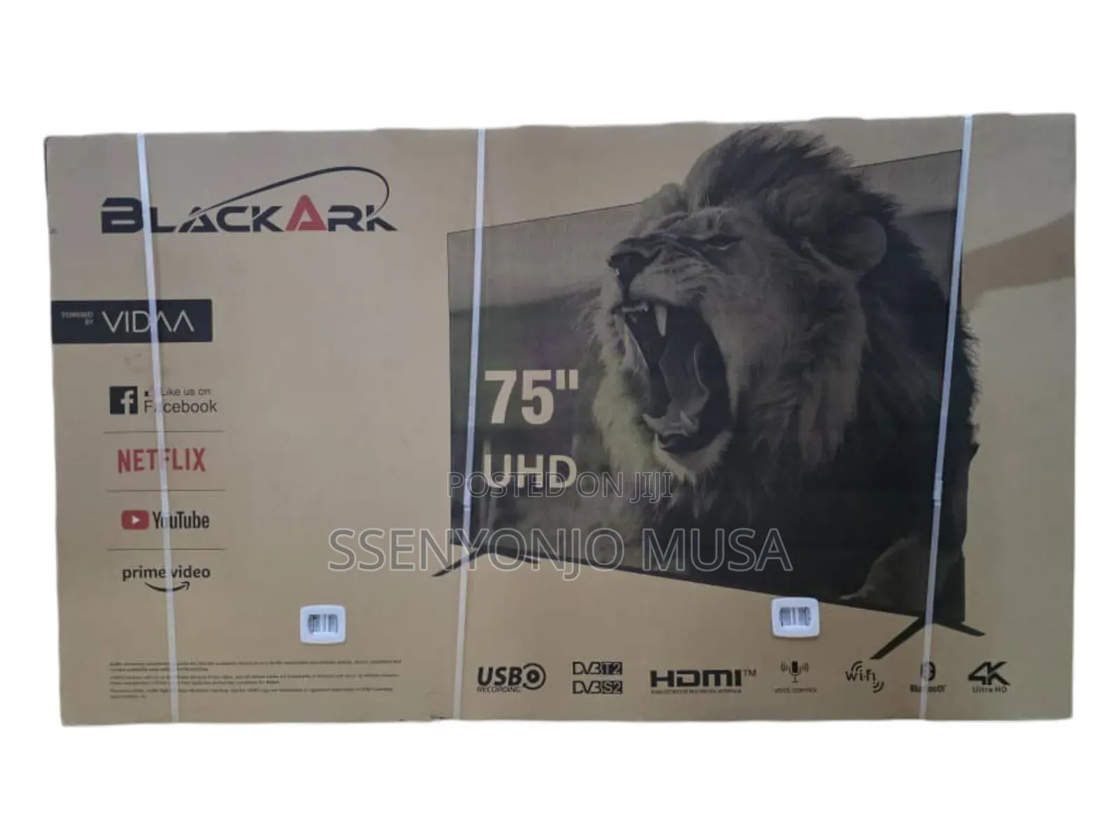 Blackark 75" Uhd Smart Frameless Tv - Vidaa, Netflix