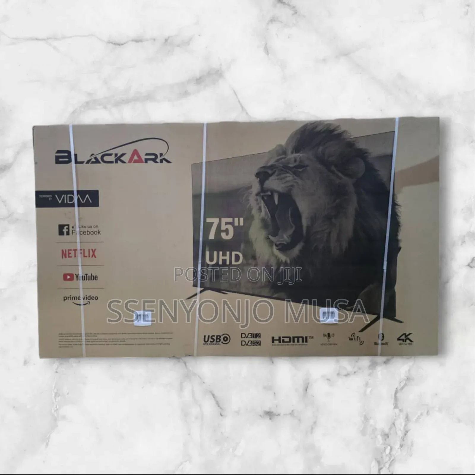 Blackark 75" Uhd Smart Frameless Tv - Vidaa, Netflix