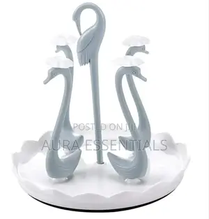 Zerodis Swan Cup Holder With Rotating Drip Tray