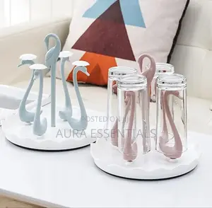 Zerodis Swan Cup Holder With Rotating Drip Tray