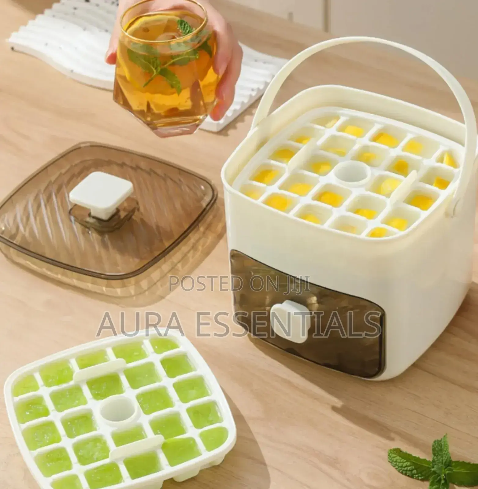 Ice Maker Box With Drawer and Storage Tray