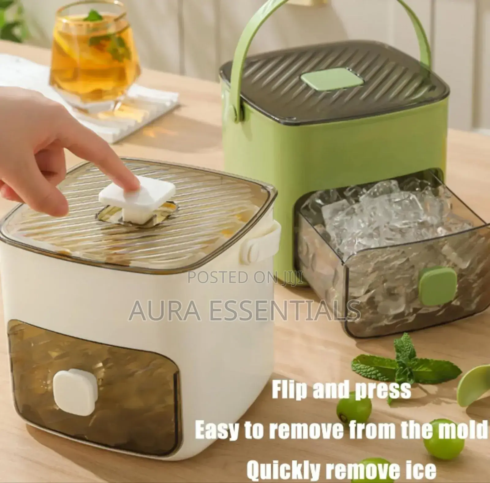 Ice Maker Box With Drawer and Storage Tray