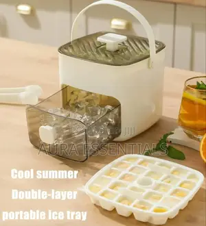 Ice Maker Box With Drawer and Storage Tray