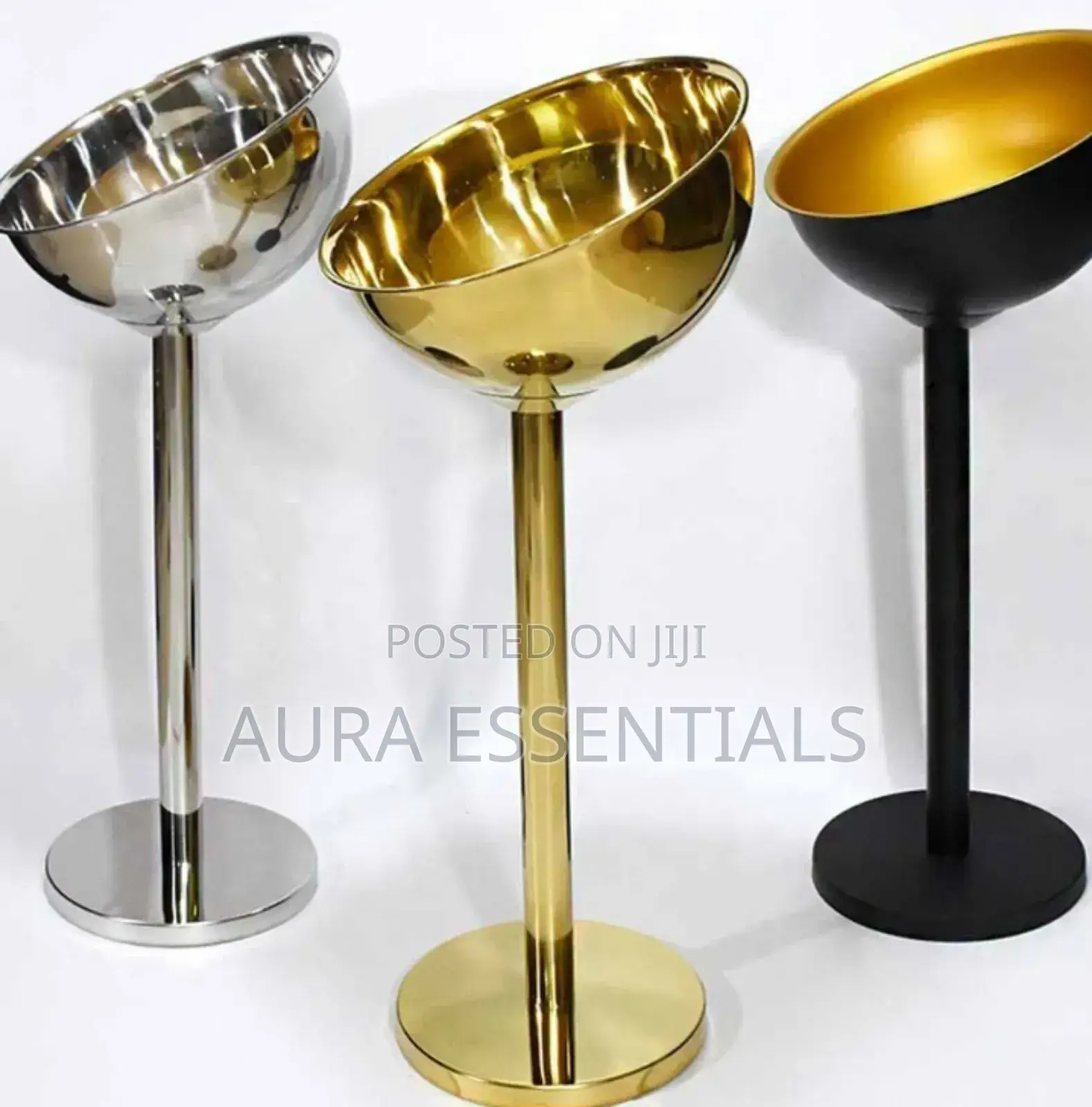 Stainless Steel Tall Champagne Ice Bucket With Stand