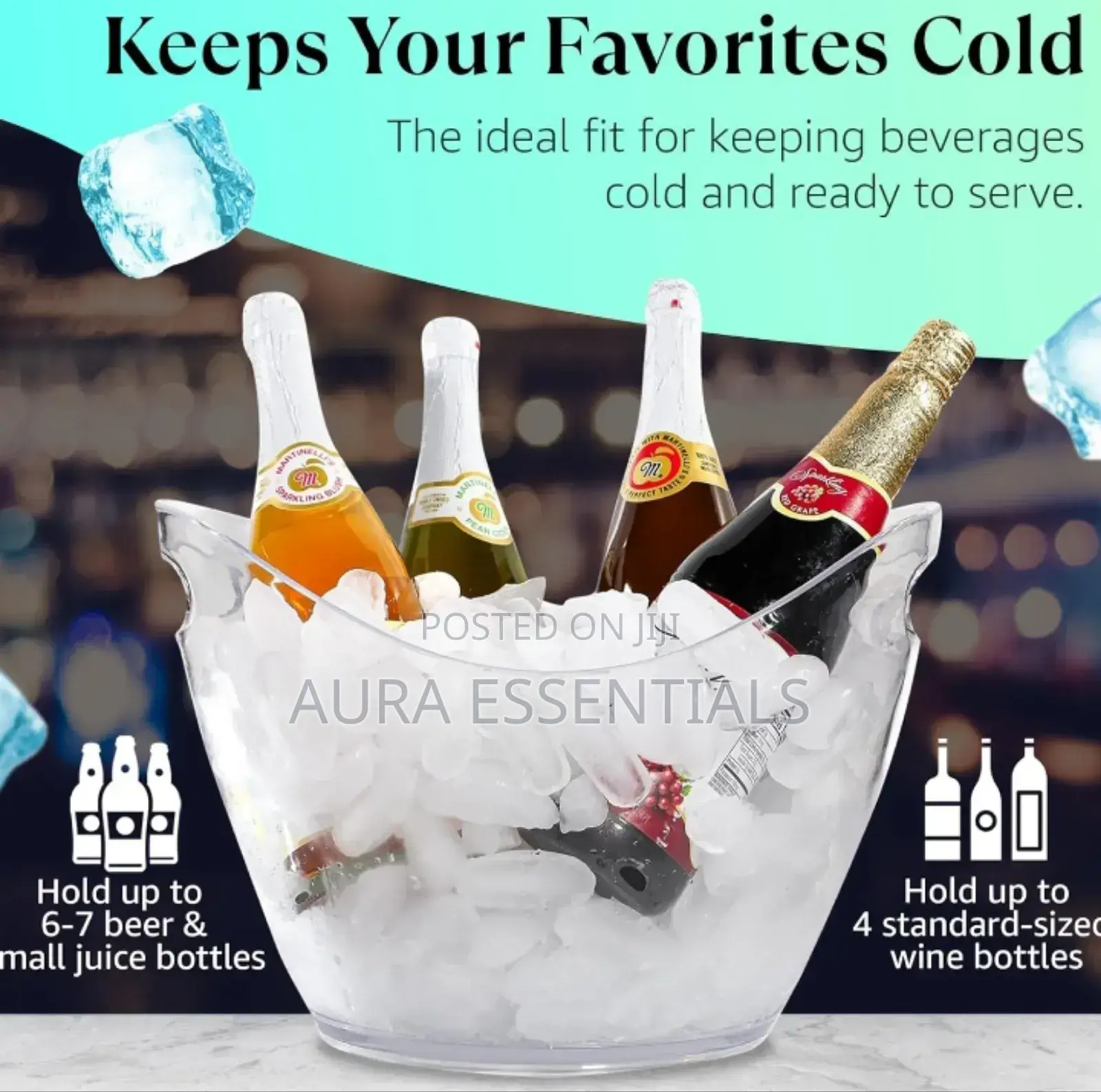 Unique Large Ice Bucket for Parties