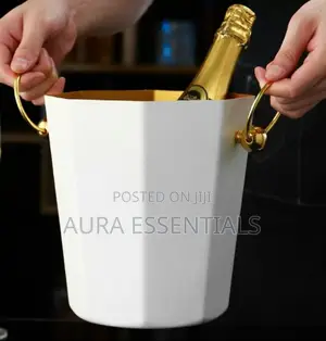Portable Heavy-Duty Metal Champagne Ice Bucket