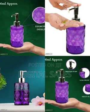 Purple Diamond Soap Dispenser