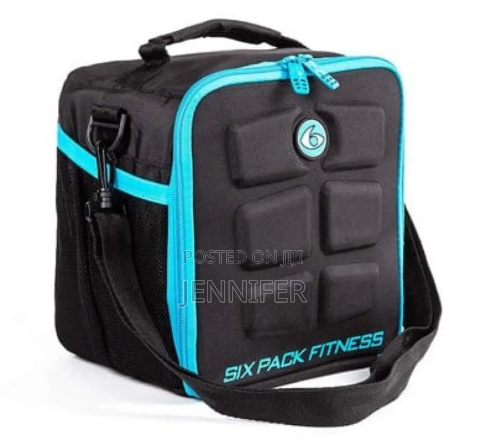 Six Pack Fitness Blue / Black Lunch Bag
