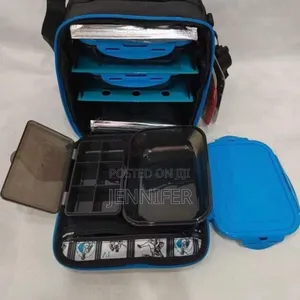 Six Pack Fitness Blue / Black Lunch Bag