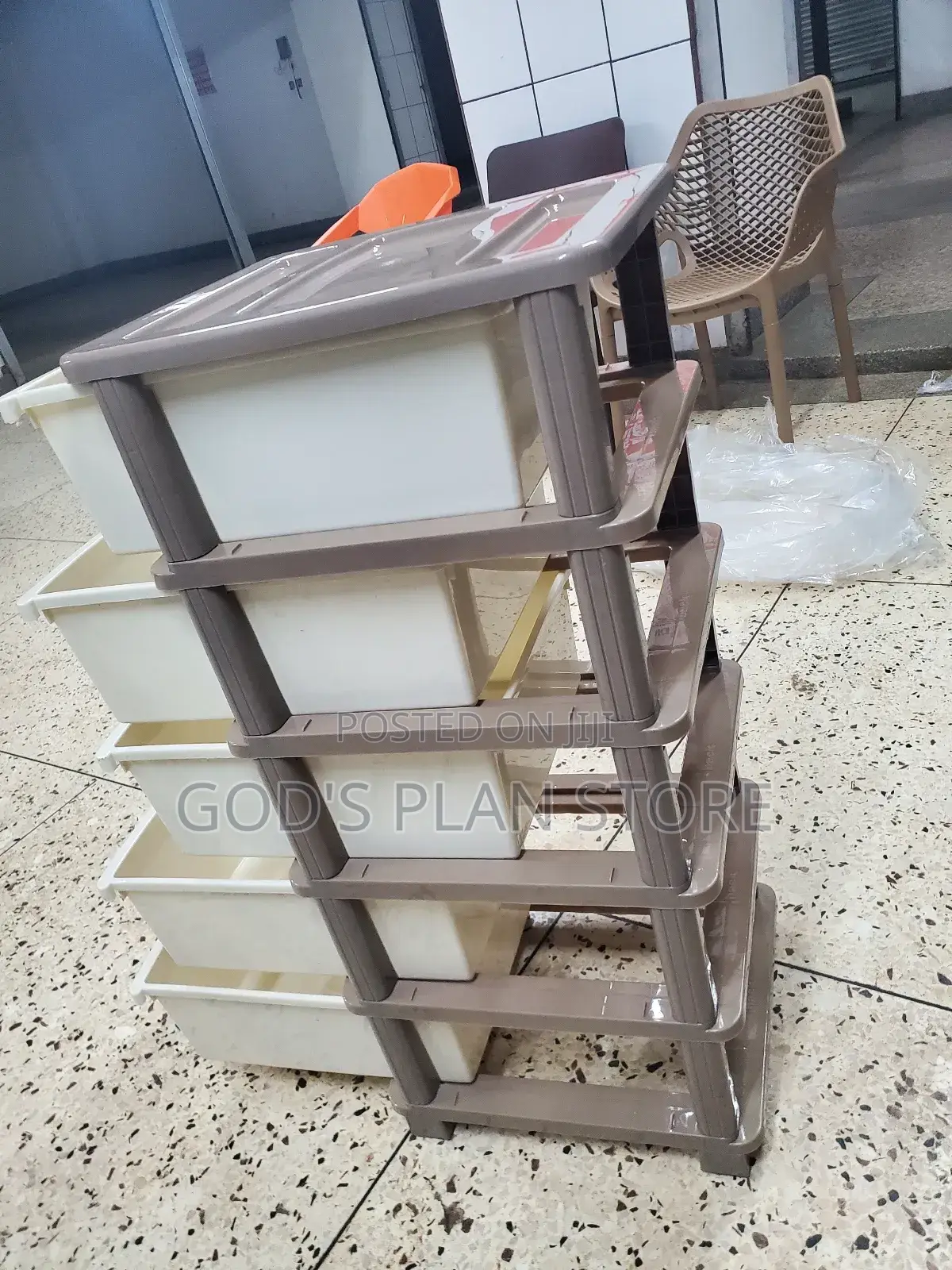5 Xi Plastic Drawer Trolley Cabinet Drawer Trolley