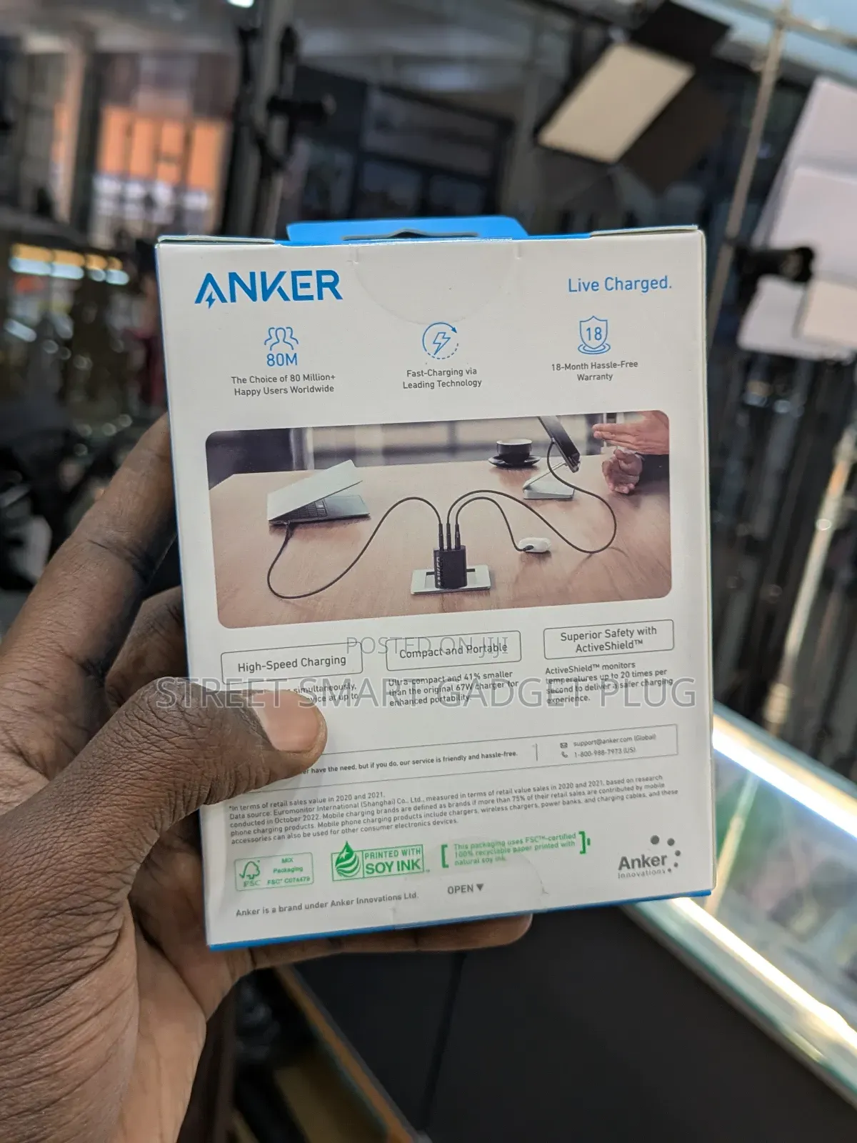 Anker 67watts 3in1 Power Adapter