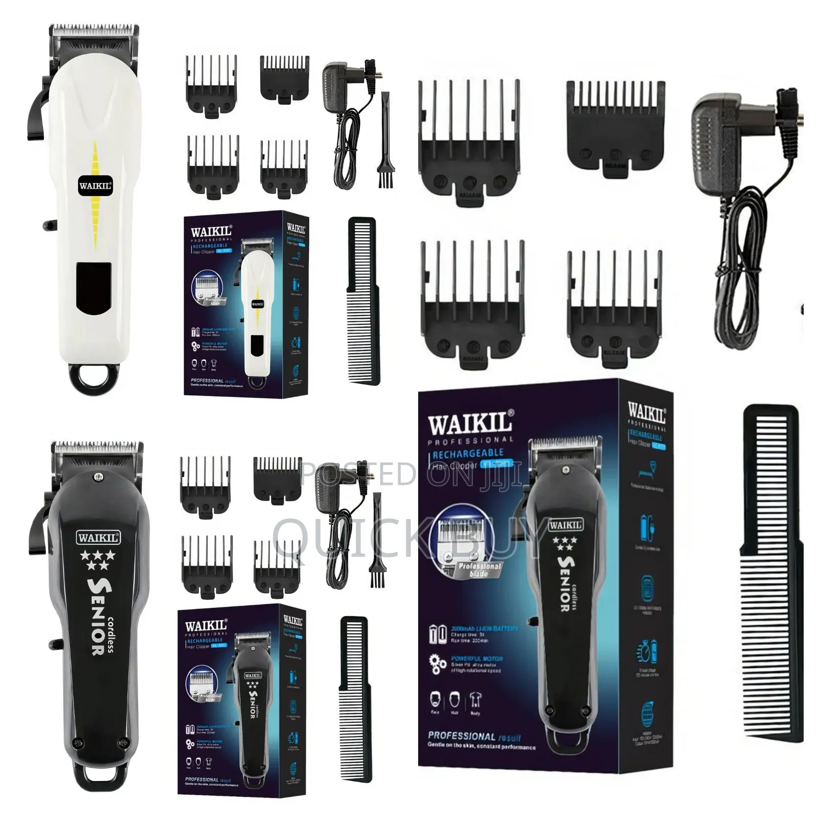 Waikil Professional Rechargeable Cordless Hair Clipper