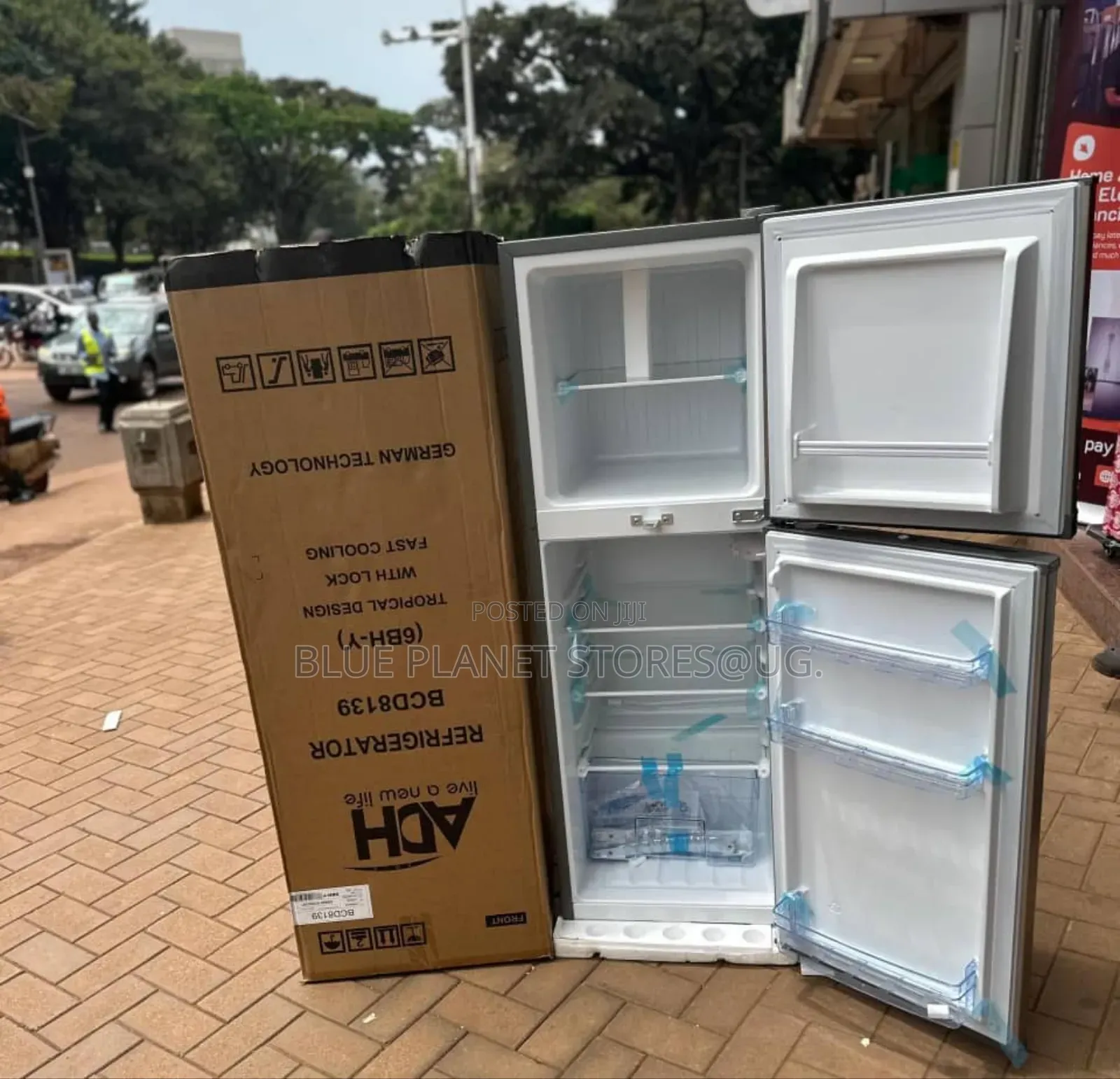 Adh 168litres Double Door Refrigerators \\ Silver.