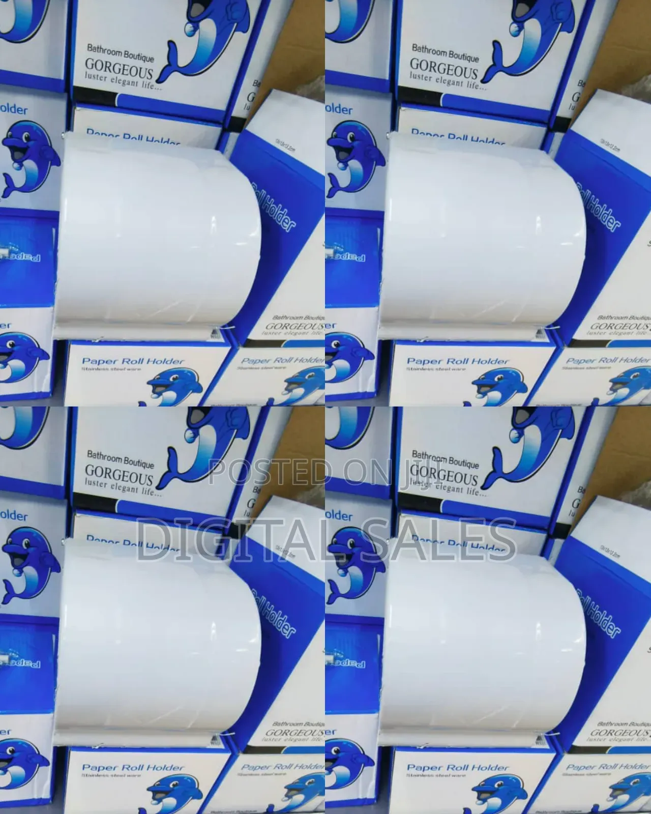 White Plastic Paper Holder