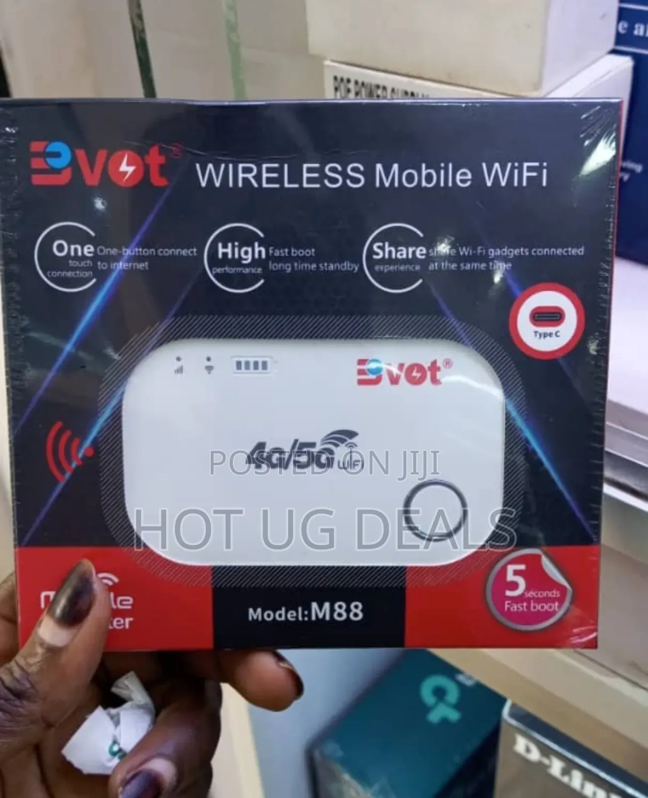 Bvot 4g Unlocked Lte Mobile Mifi Router - White