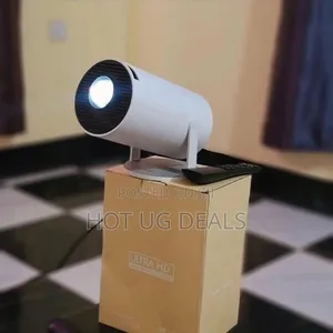 Mini 1080p Smart Android Tv Projector With Bluetooth & Wifi - White
