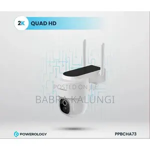 Powerology Wireless Outdoor Camera With Solar Panel