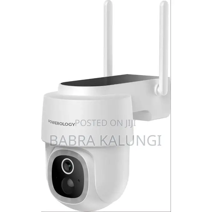 Powerology Wireless Outdoor Camera With Solar Panel