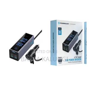 Powerology 2ac Universal 300w Socket Car Power Inverter Pd 36w