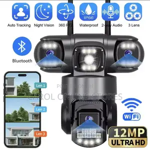 4g Solar Camera Three Lens With Motion Sensor