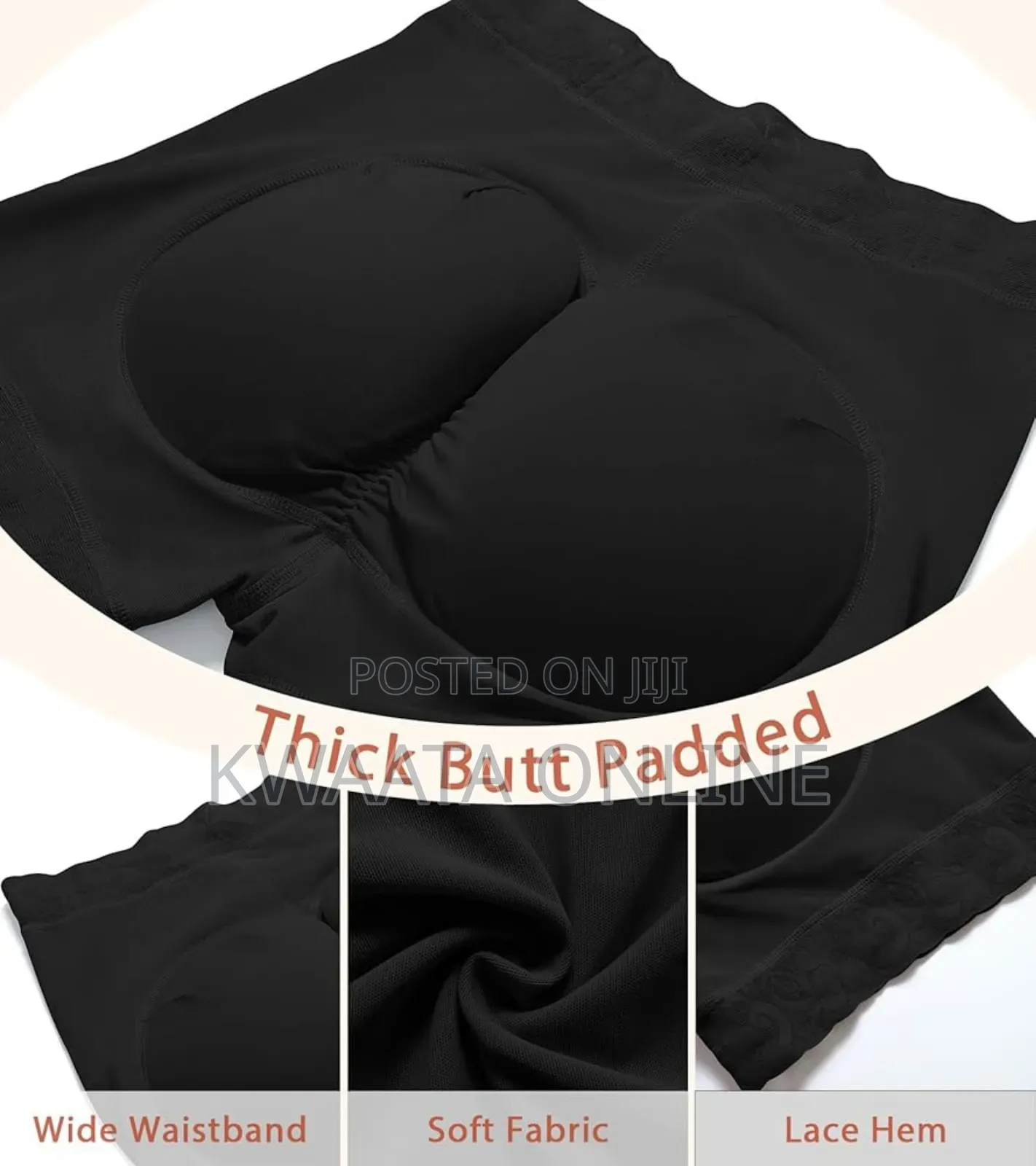 Womens Seamless Butt Lifter Boyshort Padded Panties Hip Enhancer