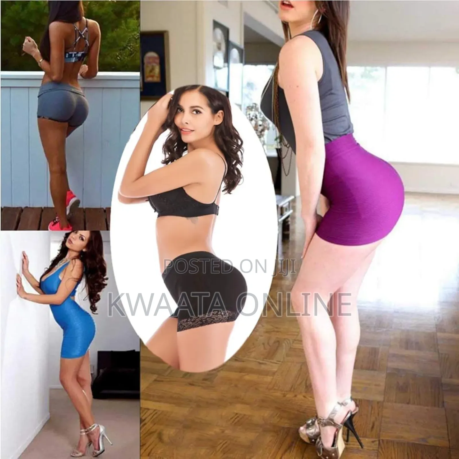 Womens Seamless Butt Lifter Boyshort Padded Panties Hip Enhancer