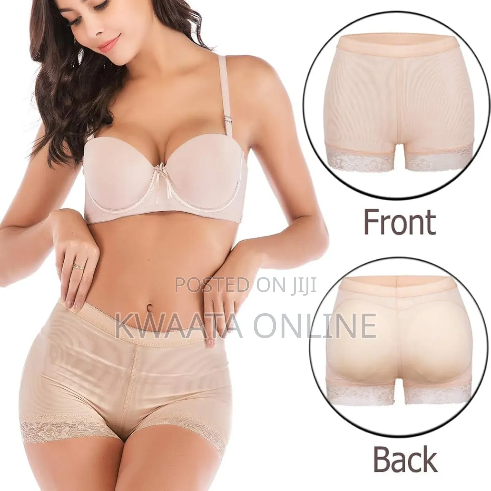 Womens Seamless Butt Lifter Boyshort Padded Panties Hip Enhancer
