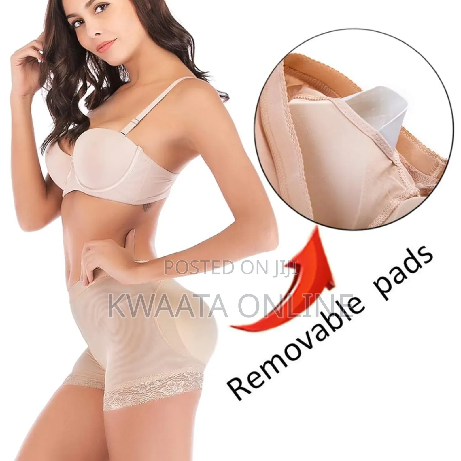 Womens Seamless Butt Lifter Boyshort Padded Panties Hip Enhancer