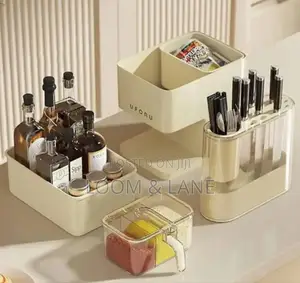 3 in 1 Kitchen Seasoning Box Spice Rack Knife Block