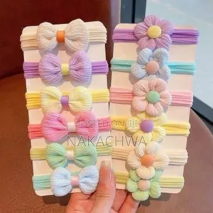 Qniqe 4pcs Babygirl Head Brand
