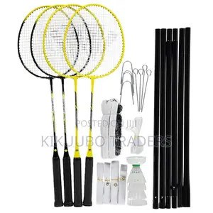 4 Player Badminton Rackets Set