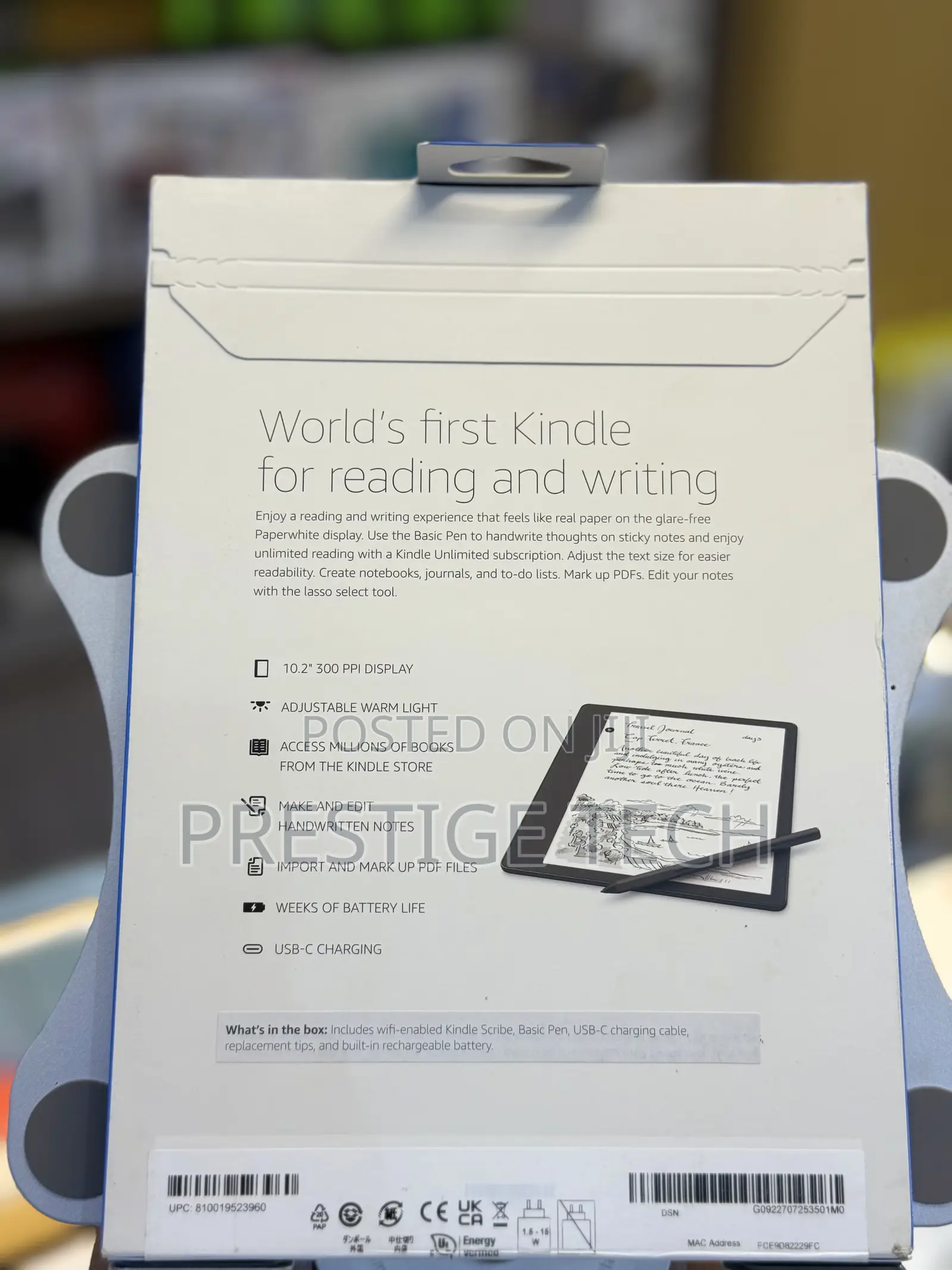 Amazon Kindle Scribe E Reader & Notebook With Pen