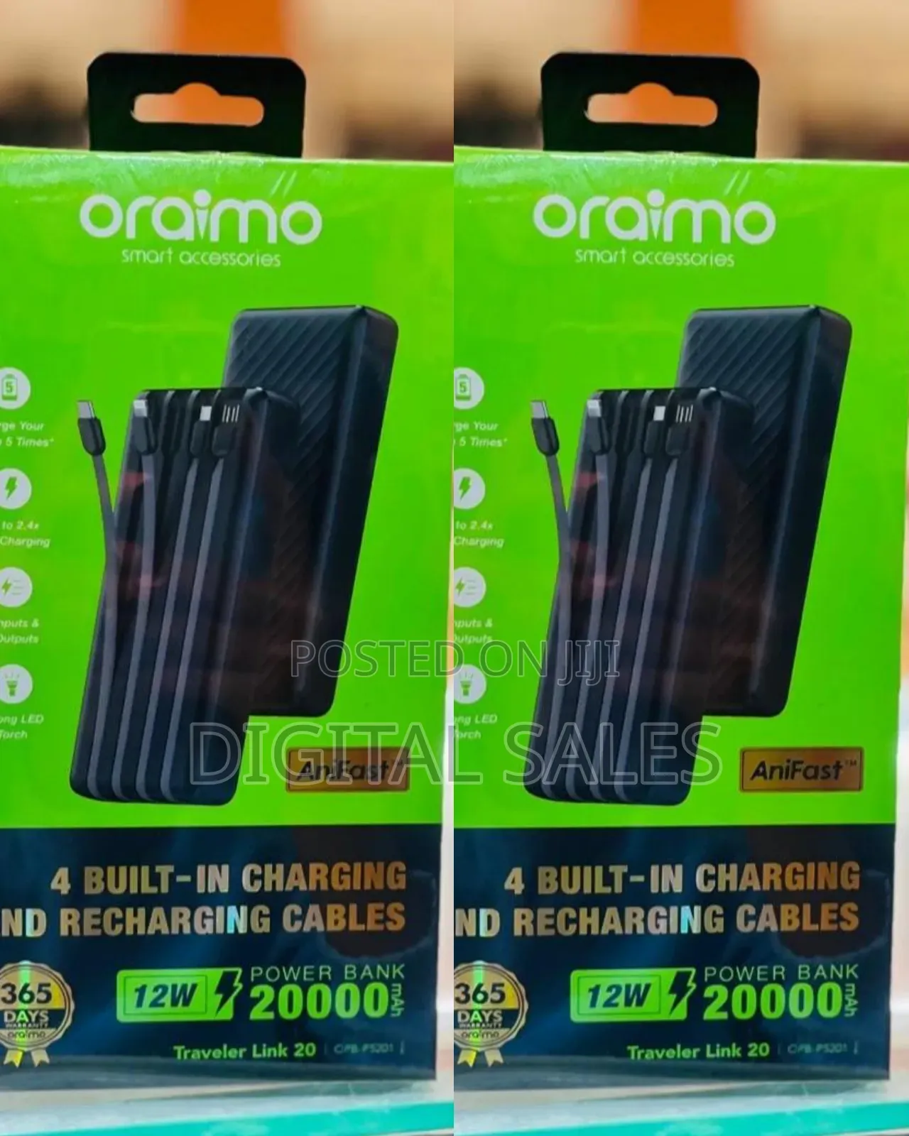 Black Oraimo Power Bank