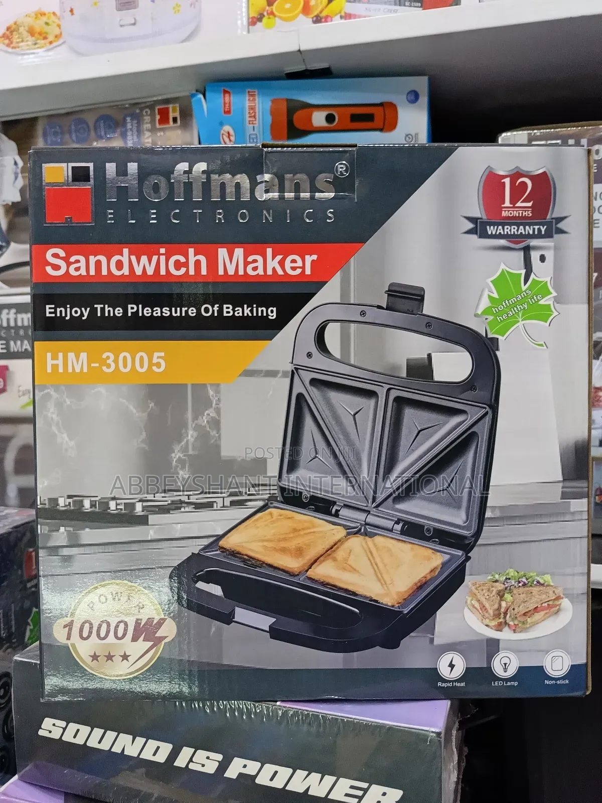 2 Slice Sandwich Maker/Non Stick Sandwich Maker