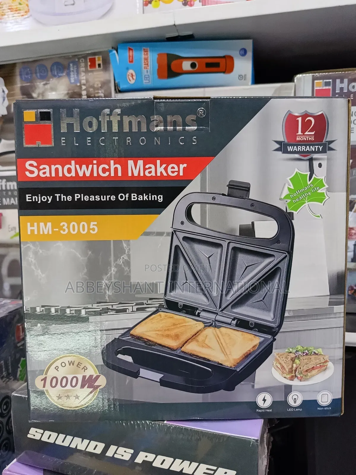 2 Slice Sandwich Maker/Non Stick Sandwich Maker