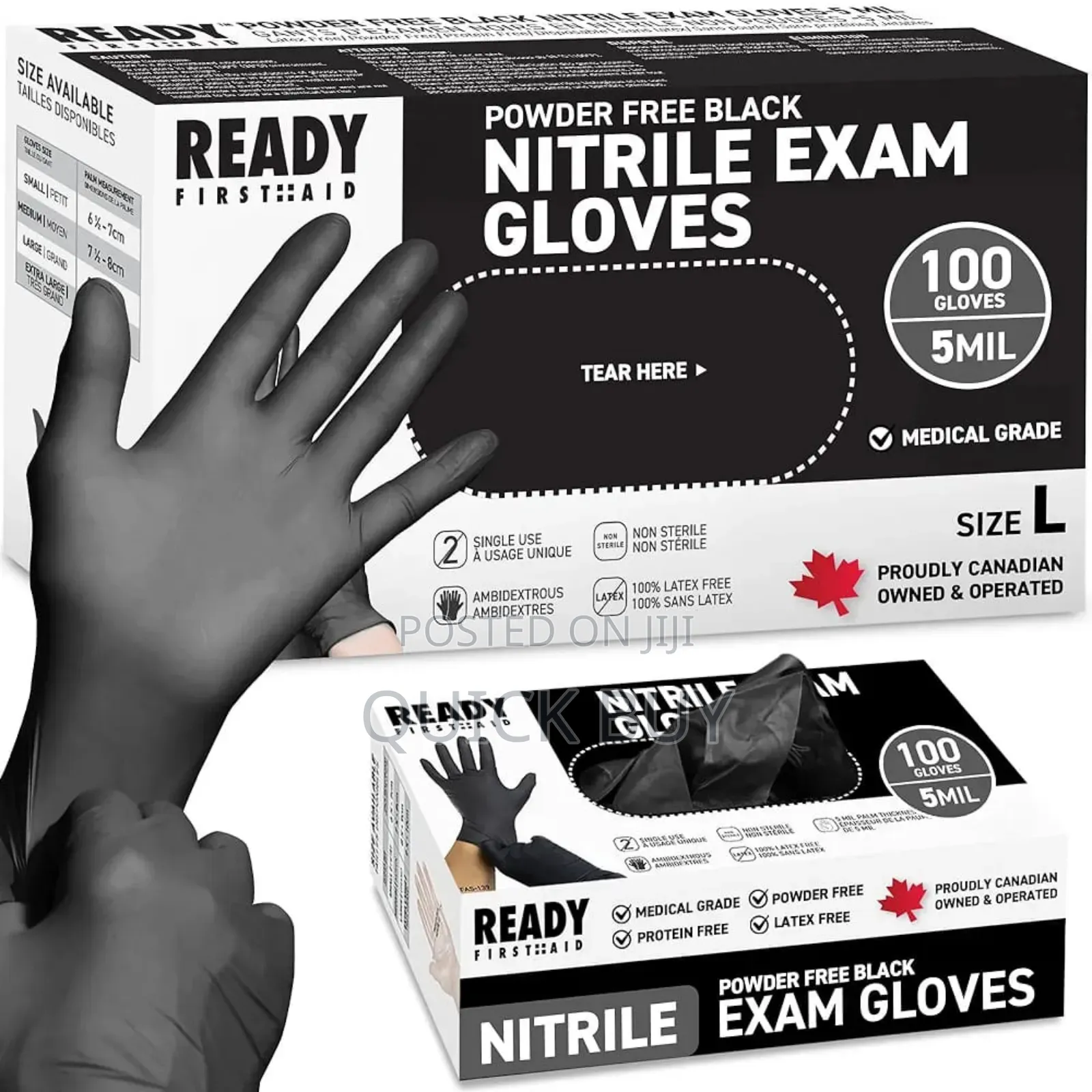 100pcs Black Disposable Multifunction Gloves