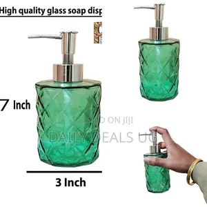 Green Textured Liquid Soap Dispenser