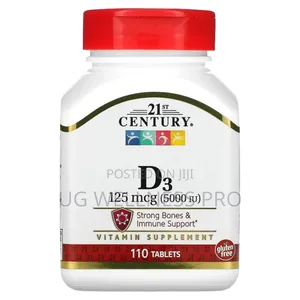 21st Century, Vitamin D3, 125 MCG 5000 Iu, 110 Tablets