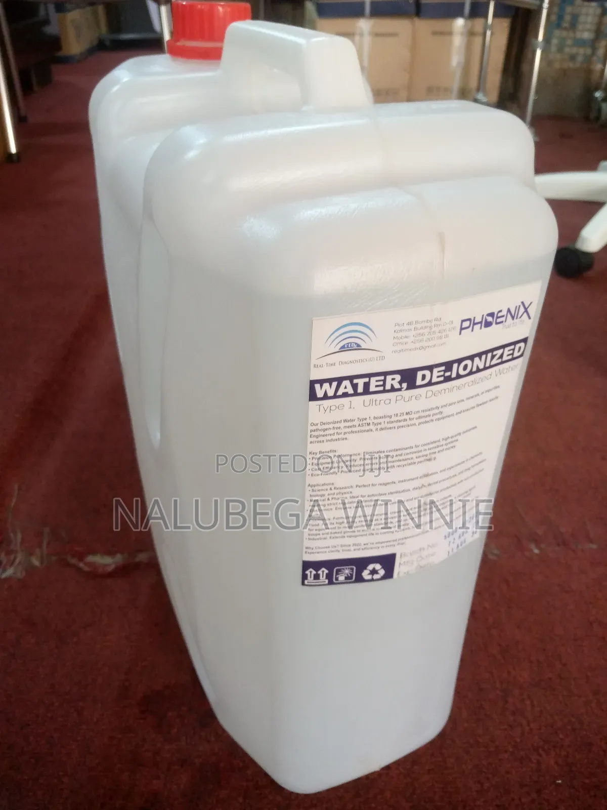 Distilled Water/ De-Ionized Water