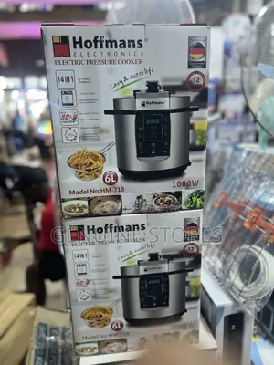 Hoffmans Electric Pressure Cooker of 6l Using Steam.