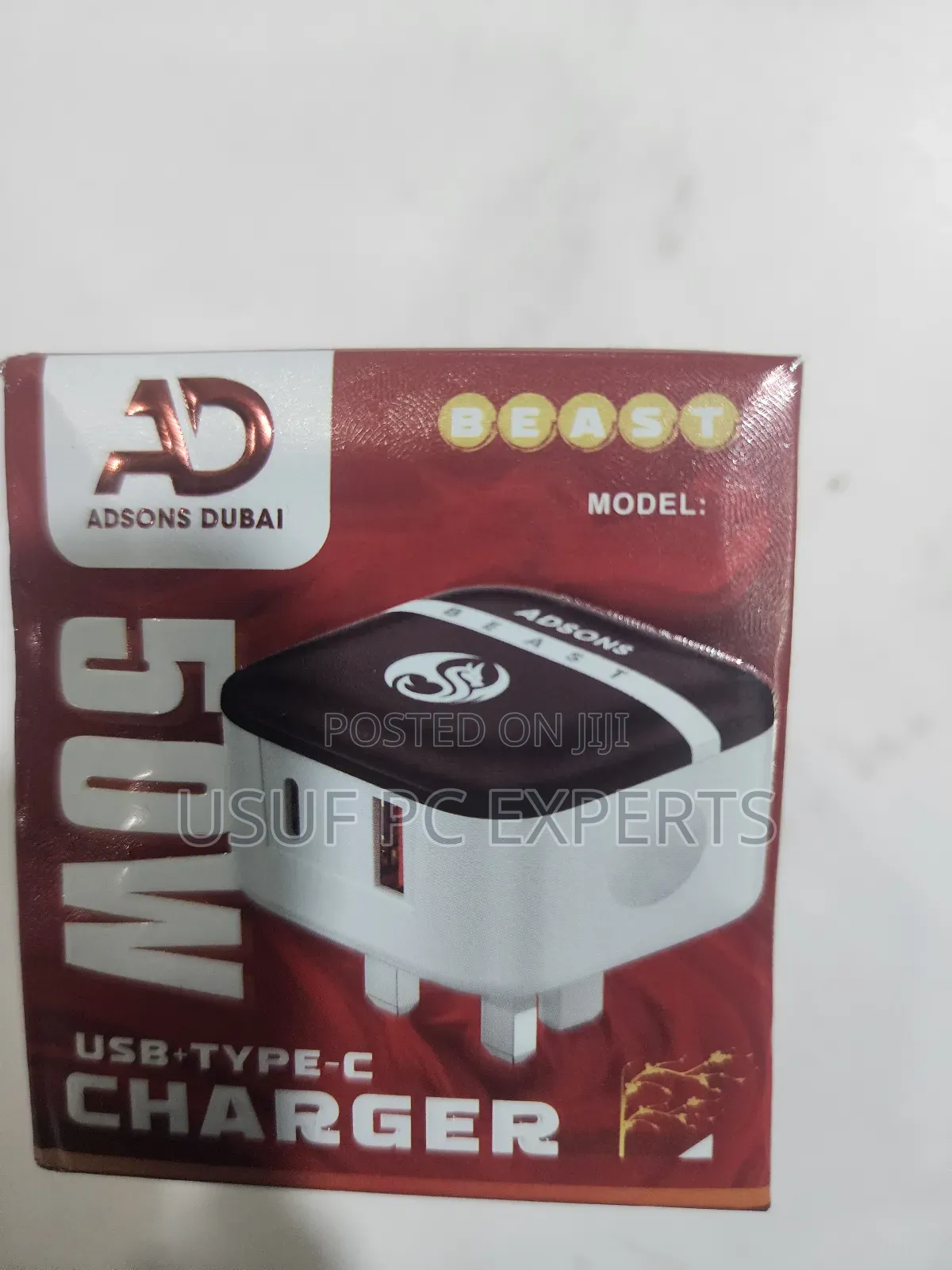 Adaptor 50 Watts Usb and Type C Plug