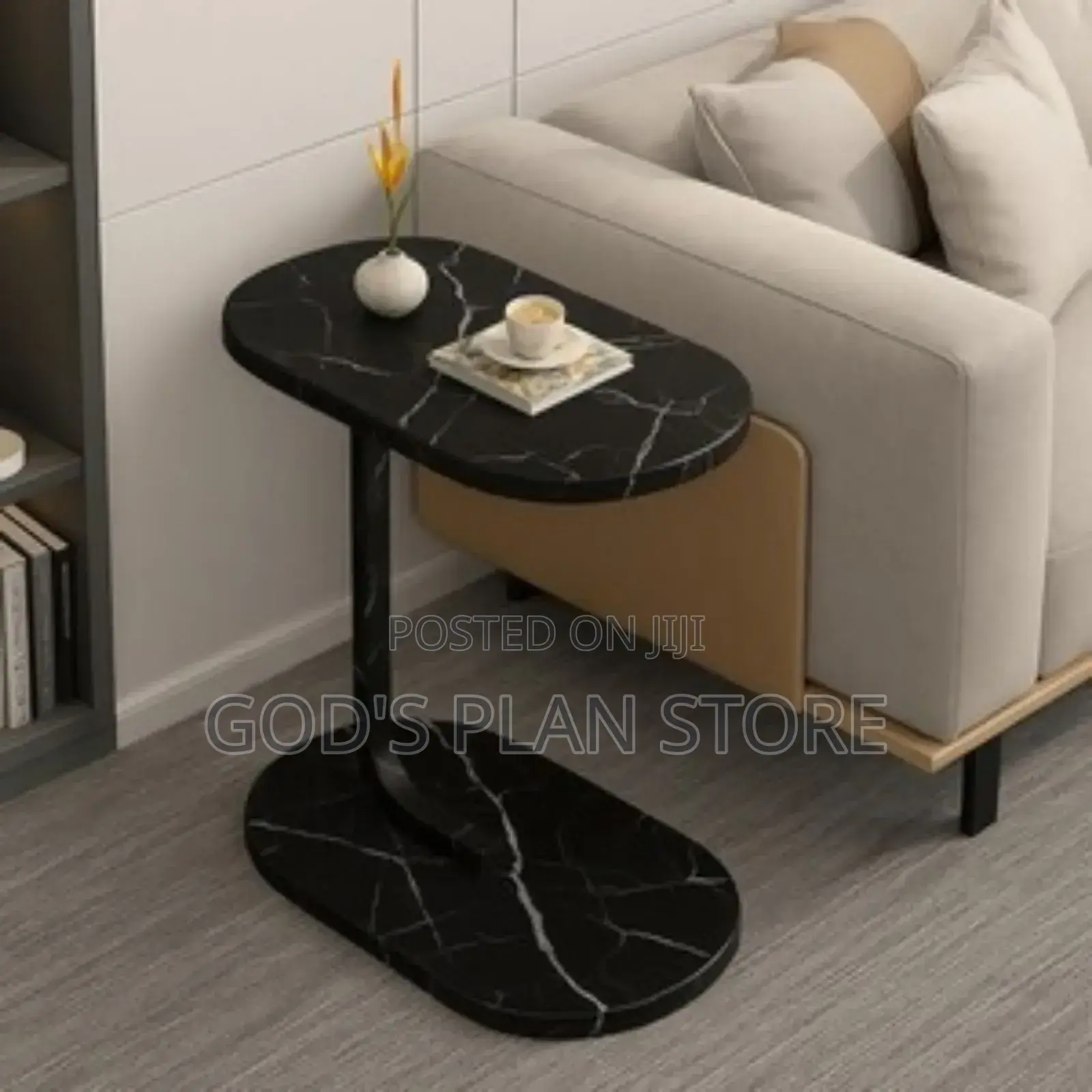 Black Bedside Table