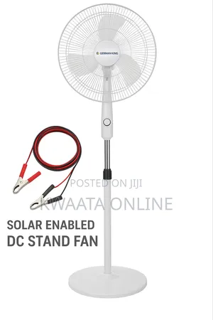 German King Solar Enabled 12v Dc Stand Fan