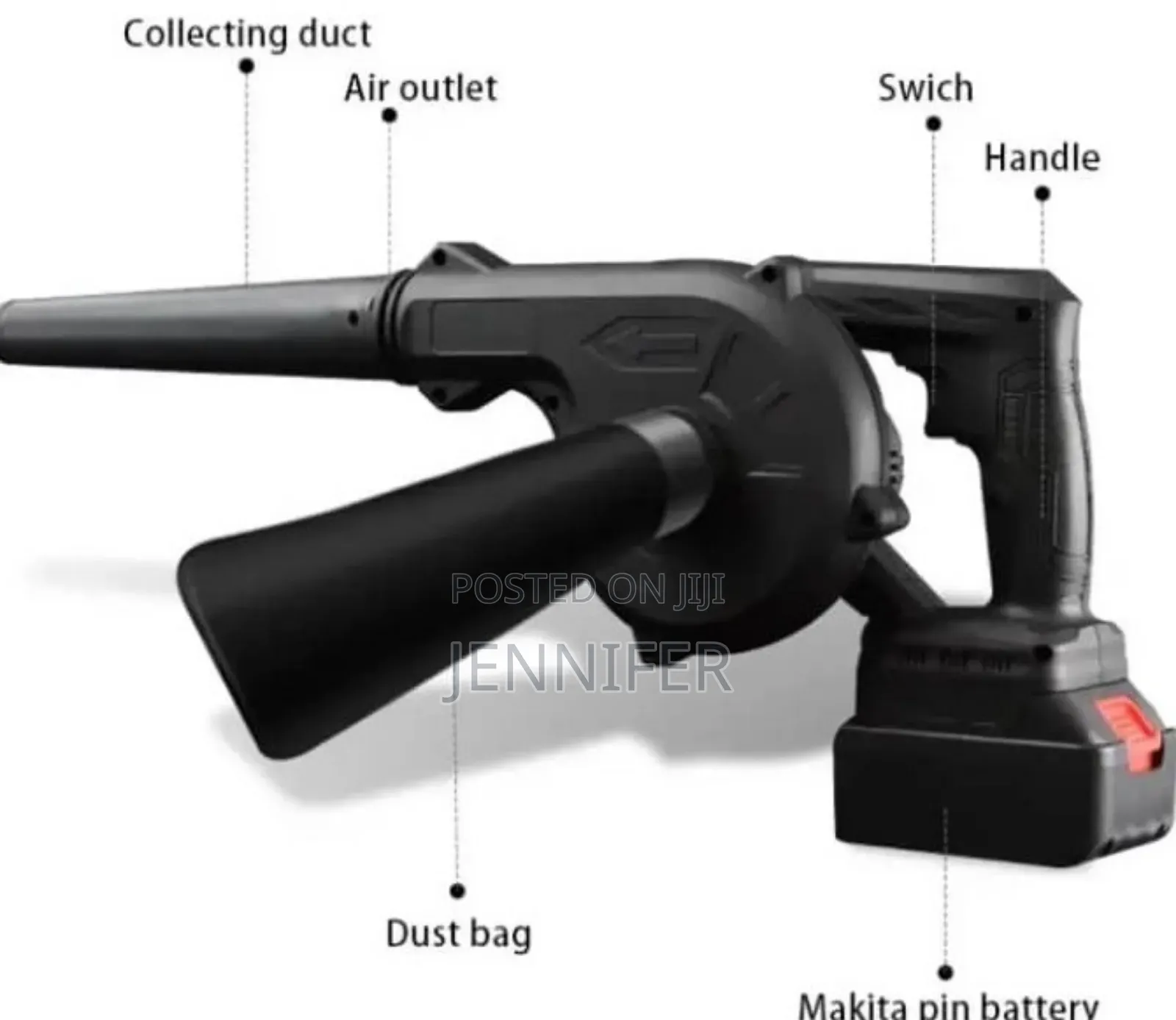 48v Rechargeable 2in1 Air Blower and Vacuum