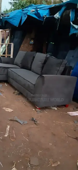 Brown L Shape Sofa Is for Sale