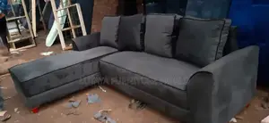 Brown L Shape Sofa Is for Sale