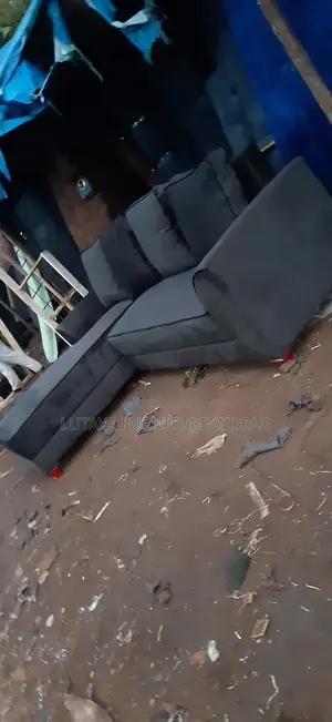 Brown L Shape Sofa Is for Sale