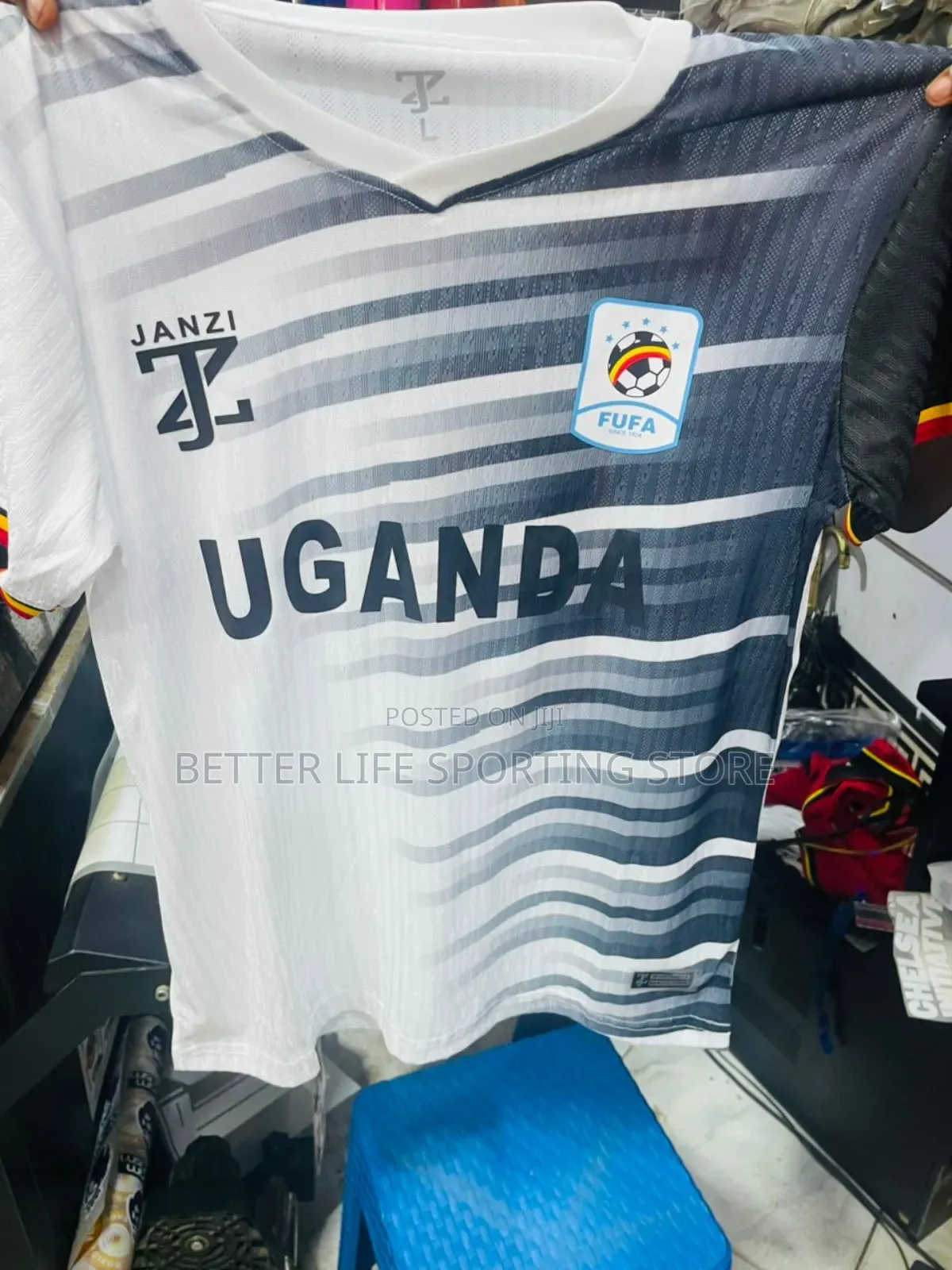 Uganda Cranes Jersey Original Kit White