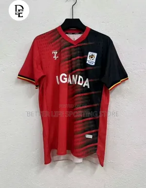 Uganda Cranes Jersey Original Kit Red 