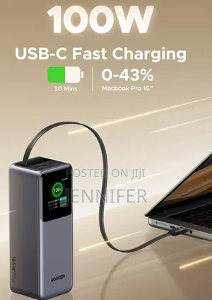 Ugreen Nexode 20000mah 130w Fast Charging Power Bank.